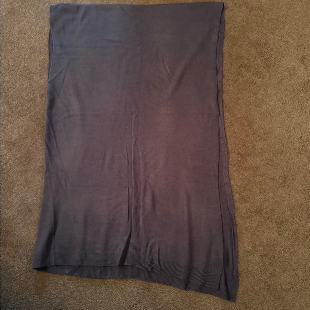 Gray/Purple Asymmetric Poncho - Picture 2 of 2